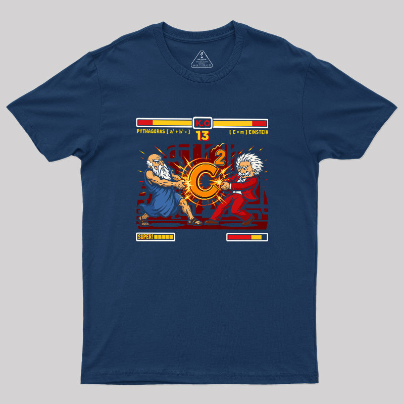 Mathematician Physicist Arcade Battle Geek T-Shirt