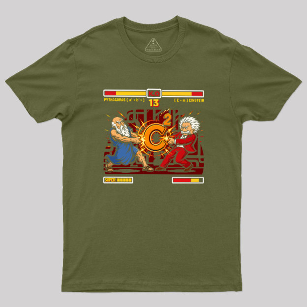 Mathematician Physicist Arcade Battle Geek T-Shirt