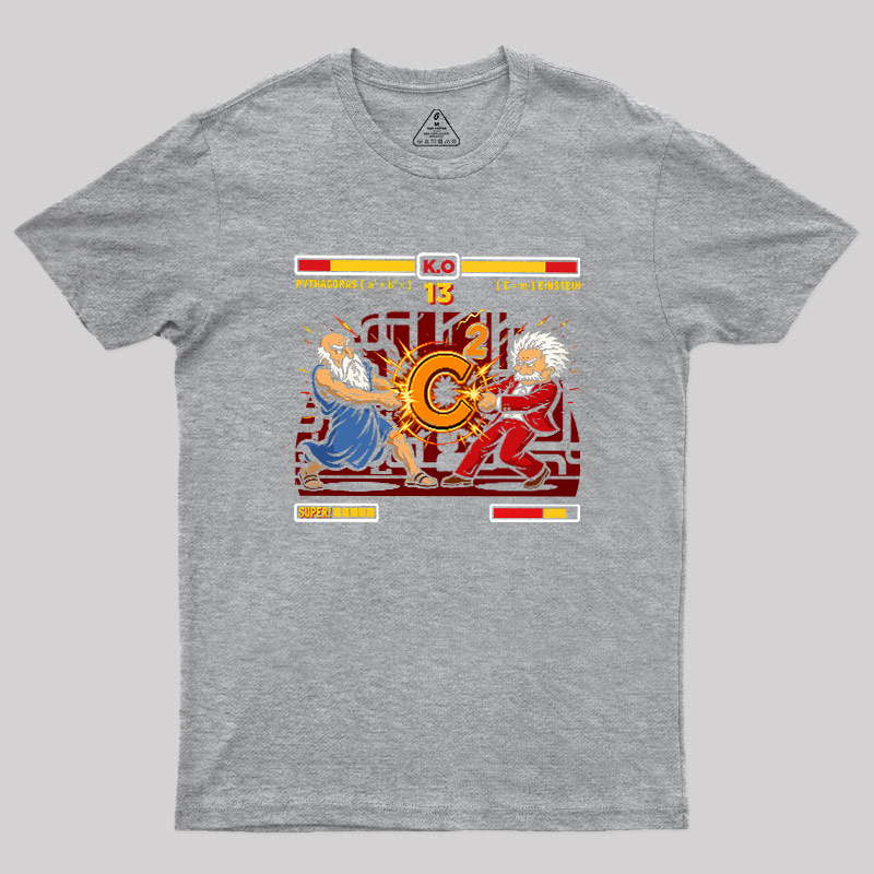 Mathematician Physicist Arcade Battle Geek T-Shirt