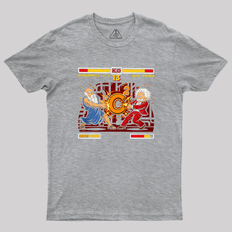 Mathematician Physicist Arcade Battle Geek T-Shirt
