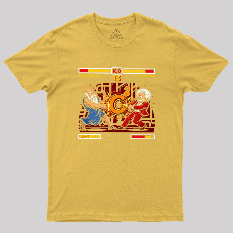 Mathematician Physicist Arcade Battle Geek T-Shirt