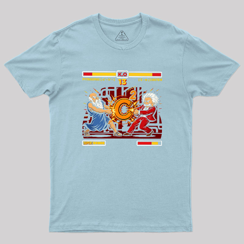 Mathematician Physicist Arcade Battle Geek T-Shirt