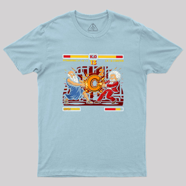 Mathematician Physicist Arcade Battle Geek T-Shirt