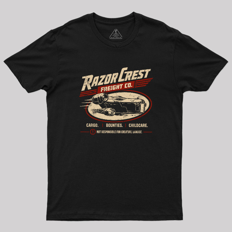 Sci-Fi Ship Freight Geek T-Shirt