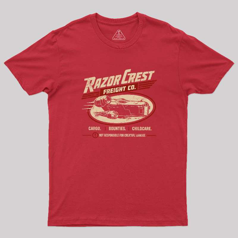 Sci-Fi Ship Freight Geek T-Shirt