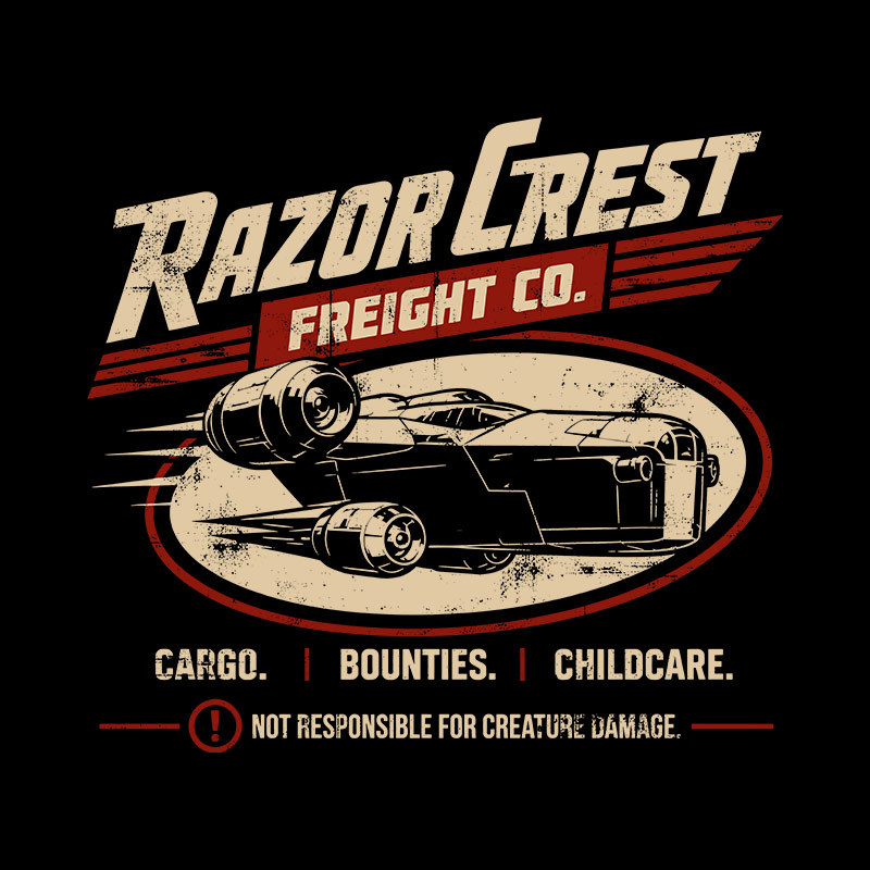 Sci-Fi Ship Freight Geek T-Shirt