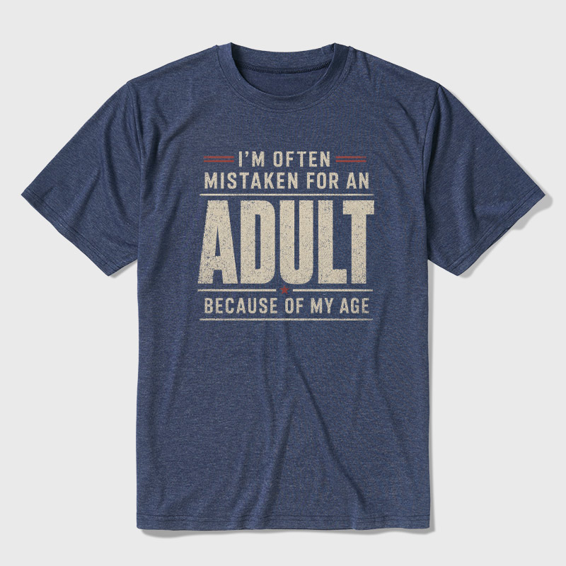 I'm Often Mistaken For An Adult Ultra Soft Heather Tee