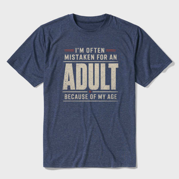 I'm Often Mistaken For An Adult Ultra Soft Heather Tee