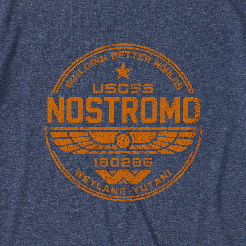 Retro USCSS Nostromo Ultra Soft Heather Tee