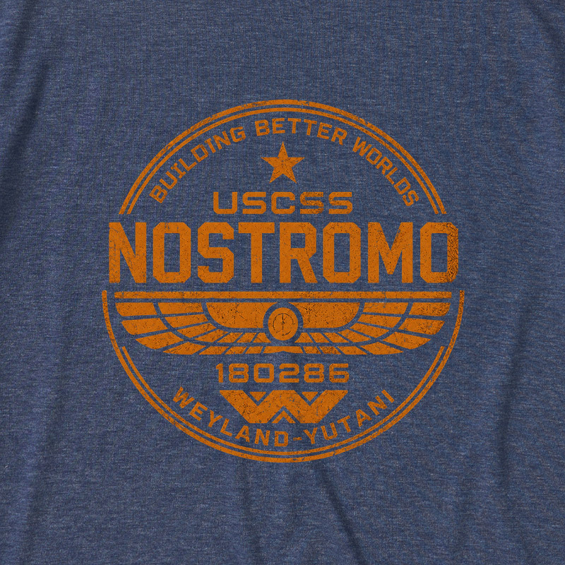 Retro USCSS Nostromo Ultra Soft Heather Tee