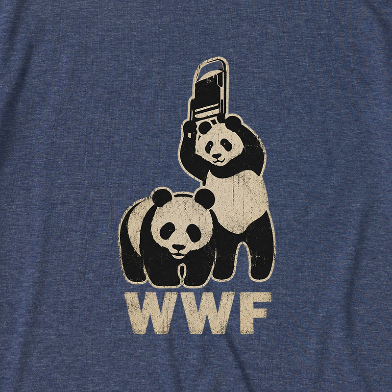 WWF Panda Ultra Soft Heather Tee