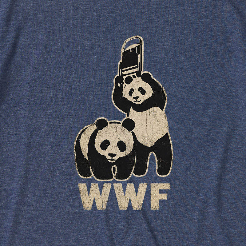 WWF Panda Ultra Soft Heather Tee