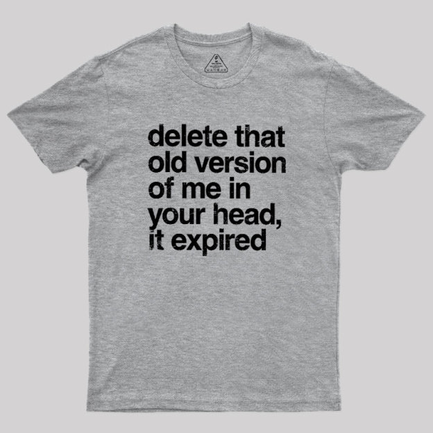 Delete That Old Version Geek T-Shirt