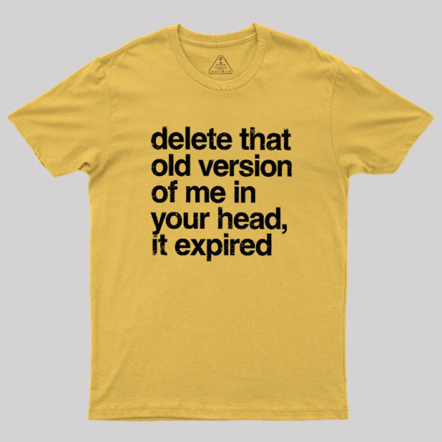 Delete That Old Version Geek T-Shirt