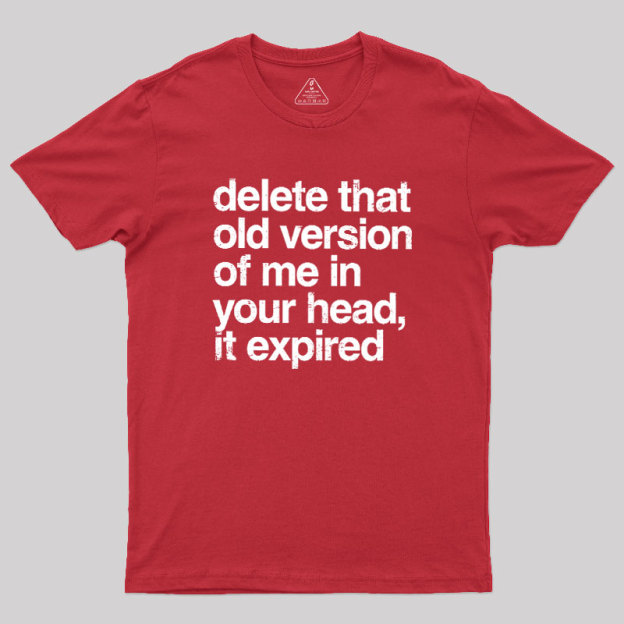 Delete That Old Version Geek T-Shirt