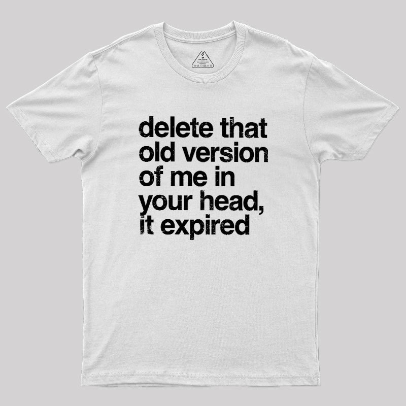 Delete That Old Version Geek T-Shirt
