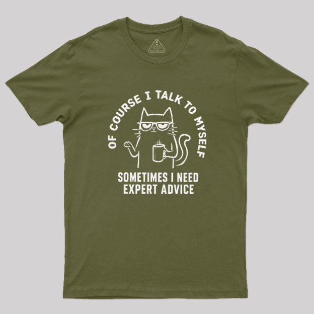 Talk To Myself Cat Geek T-Shirt
