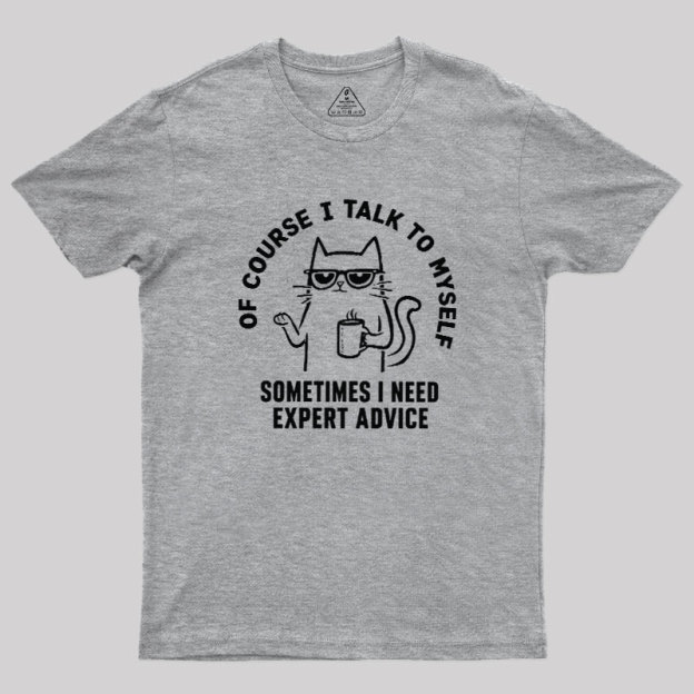 Talk To Myself Cat Geek T-Shirt