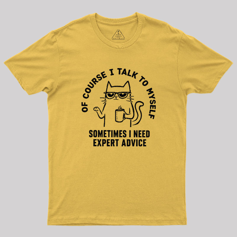 Talk To Myself Cat Geek T-Shirt