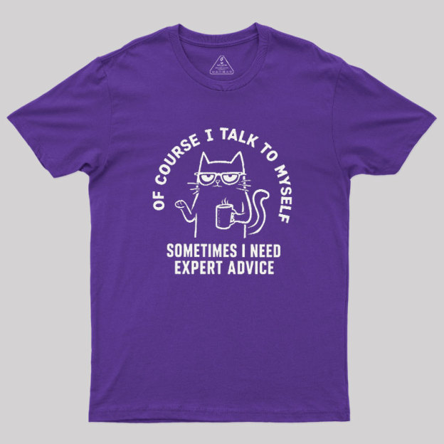 Talk To Myself Cat Geek T-Shirt