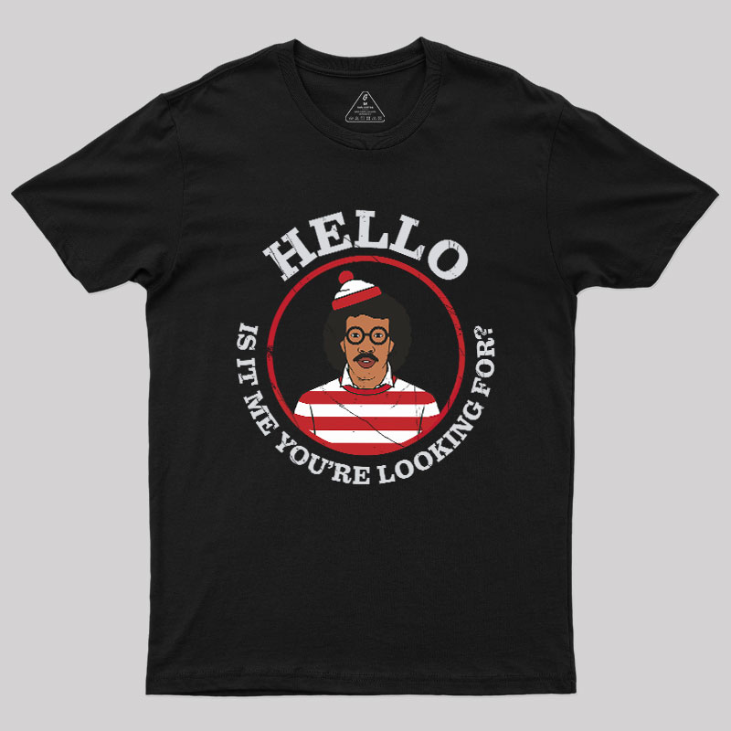 Hello,Is It Me You're Looking For Mashup Geek T-Shirt