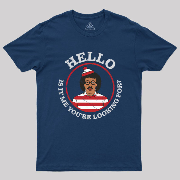 Hello,Is It Me You're Looking For Mashup Geek T-Shirt