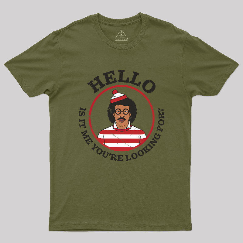 Hello,Is It Me You're Looking For Mashup Geek T-Shirt