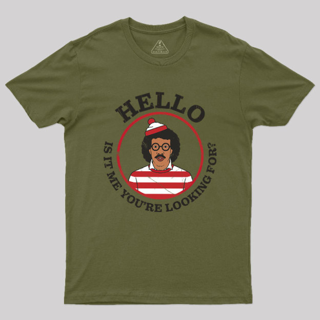 Hello,Is It Me You're Looking For Mashup Geek T-Shirt