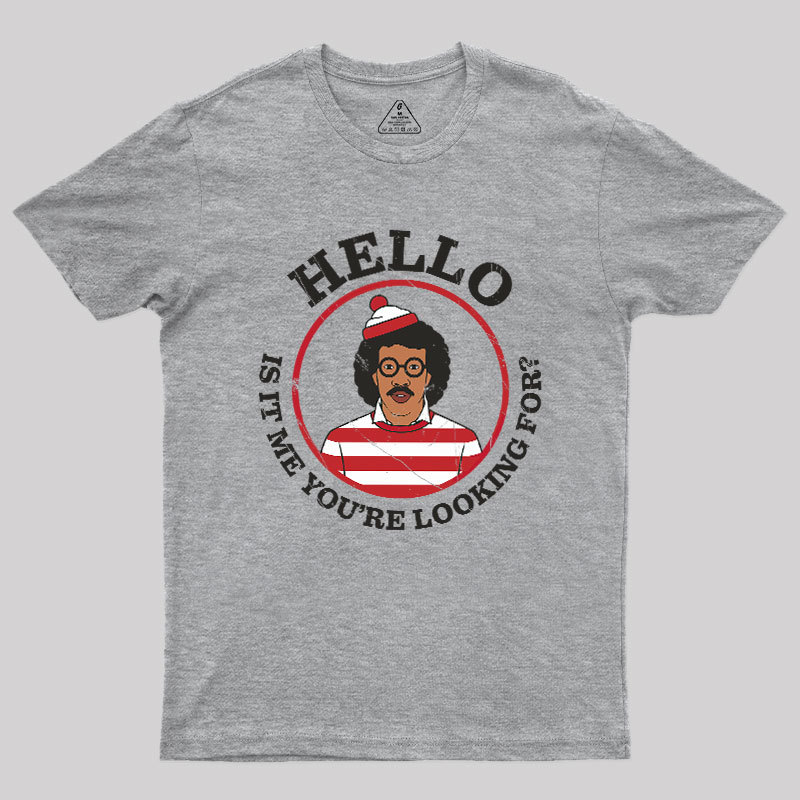 Hello,Is It Me You're Looking For Mashup Geek T-Shirt