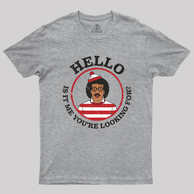 Hello,Is It Me You're Looking For Mashup Geek T-Shirt