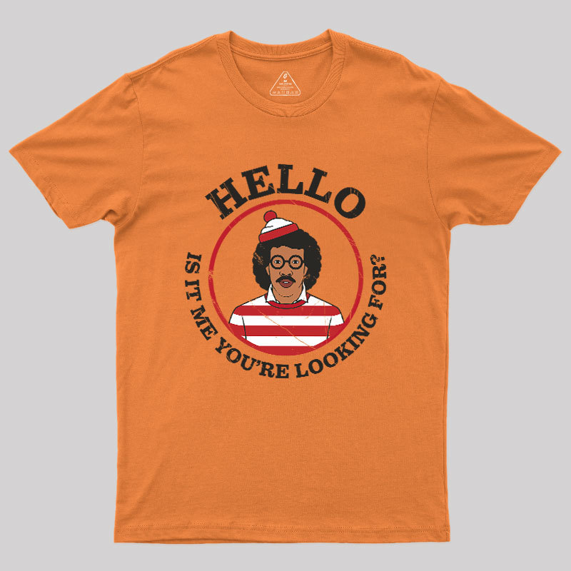 Hello,Is It Me You're Looking For Mashup Geek T-Shirt