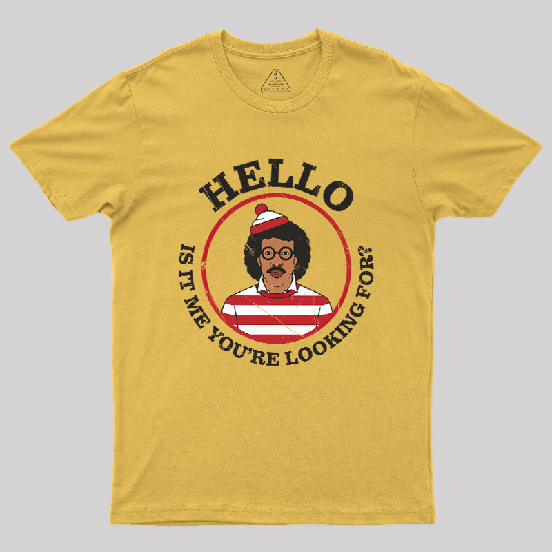 Hello,Is It Me You're Looking For Mashup Geek T-Shirt