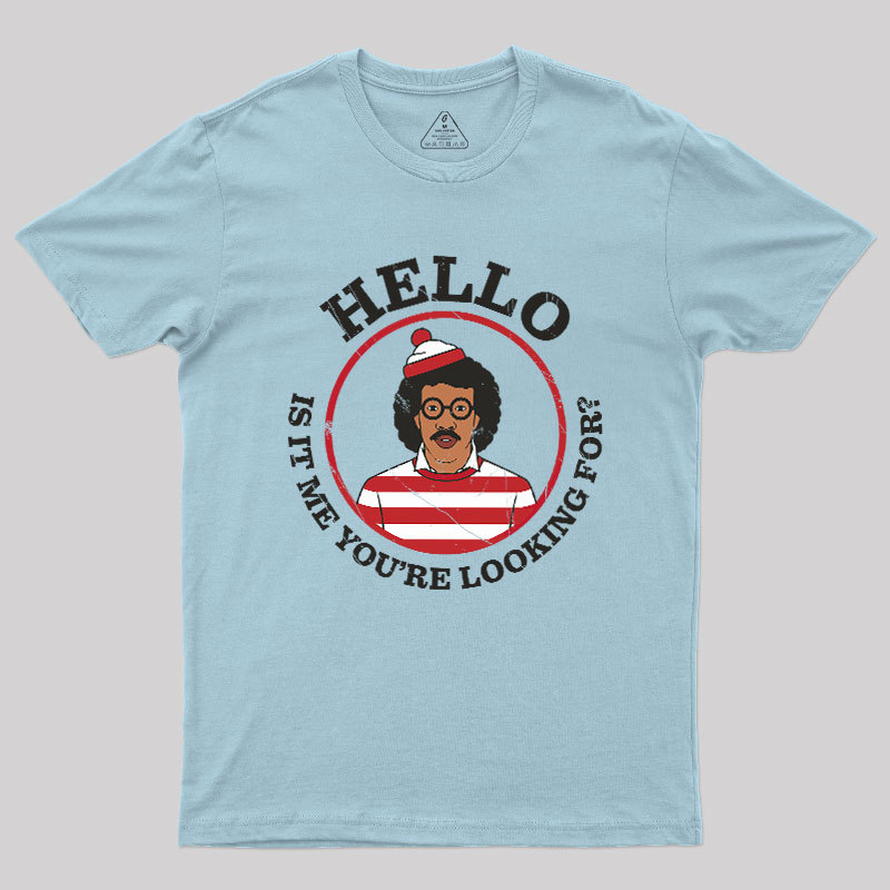 Hello,Is It Me You're Looking For Mashup Geek T-Shirt