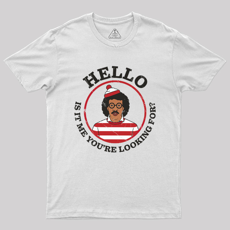 Hello,Is It Me You're Looking For Mashup Geek T-Shirt