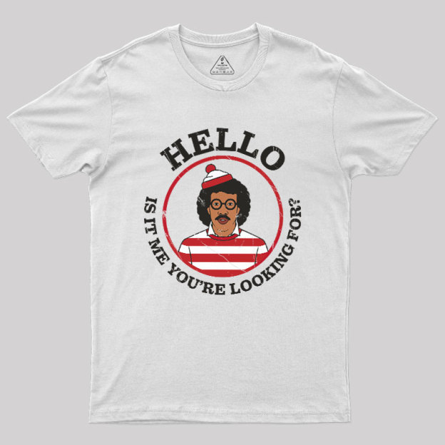 Hello,Is It Me You're Looking For Mashup Geek T-Shirt