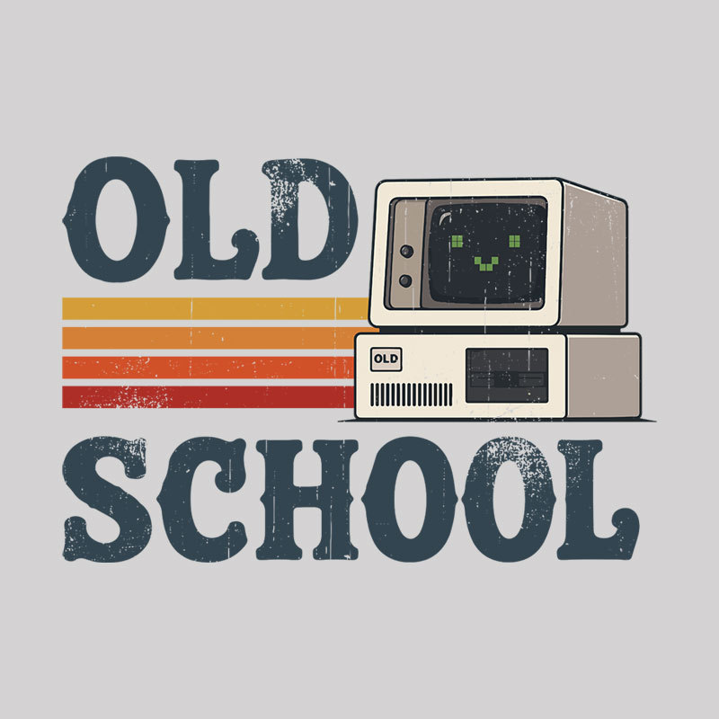 Old School Desktop PC Geek T-Shirt