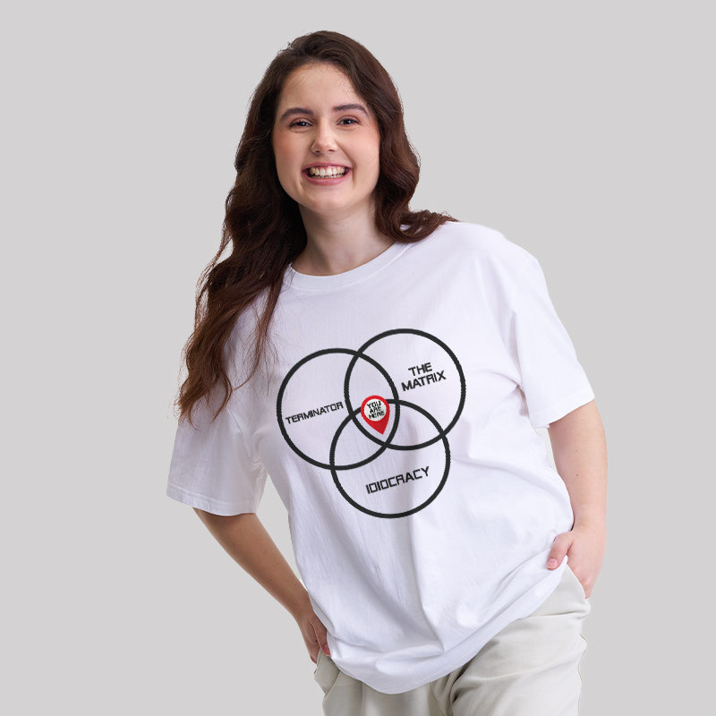 Dystopia Venn Diagram Geek T-Shirt