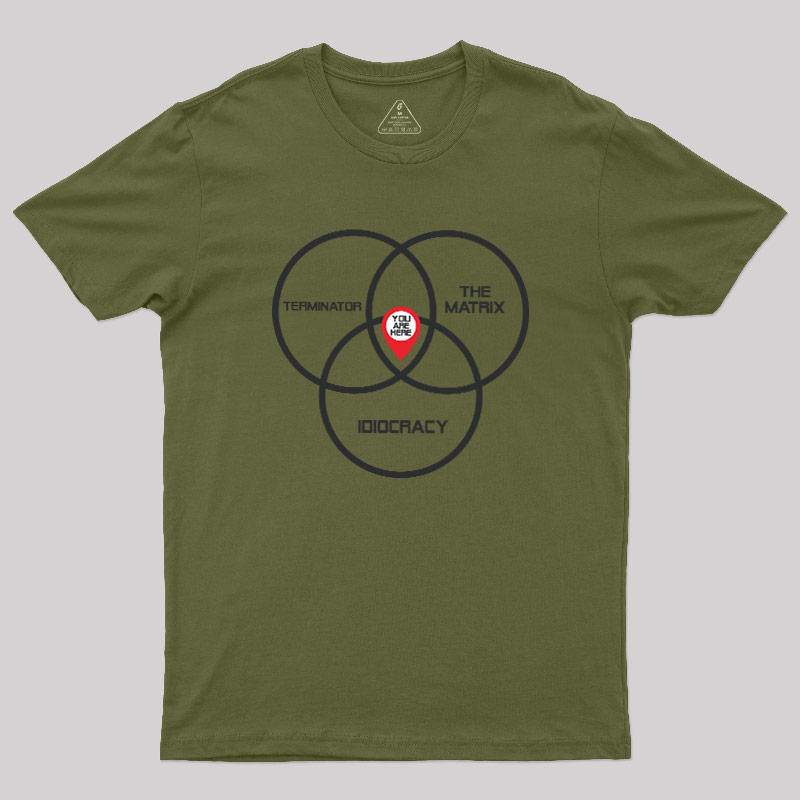 Dystopia Venn Diagram Geek T-Shirt