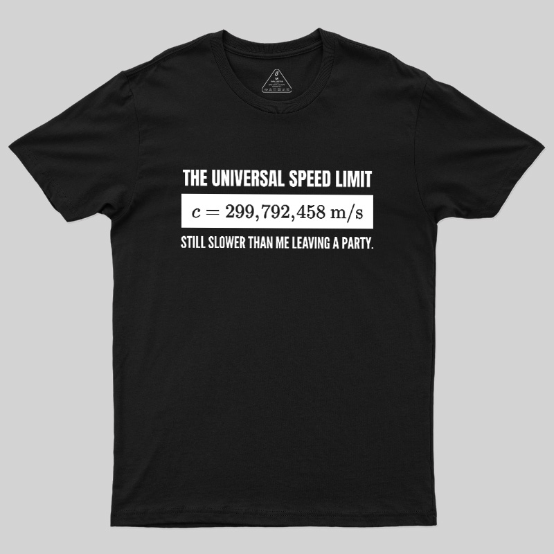 Faster Than the Speed of Light Introvert Geek T-Shirt