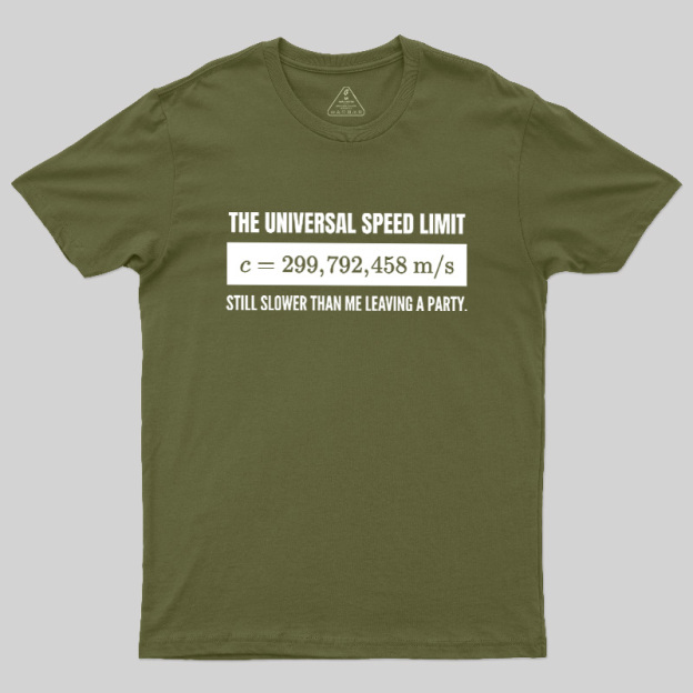 Faster Than the Speed of Light Introvert Geek T-Shirt