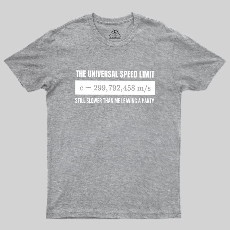Faster Than the Speed of Light Introvert Geek T-Shirt
