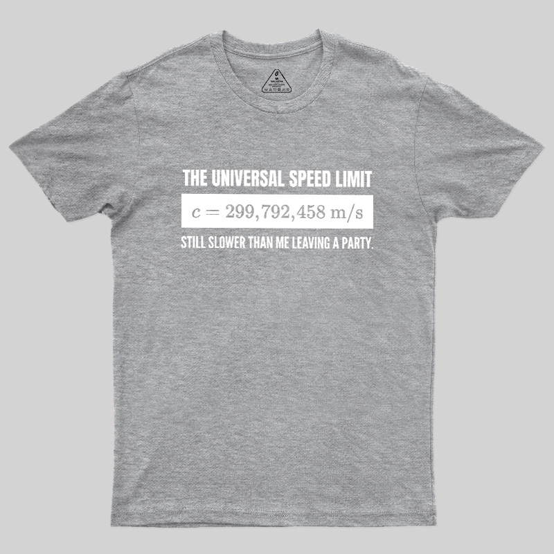 Faster Than the Speed of Light Introvert Geek T-Shirt