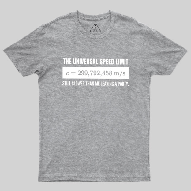 Faster Than the Speed of Light Introvert Geek T-Shirt