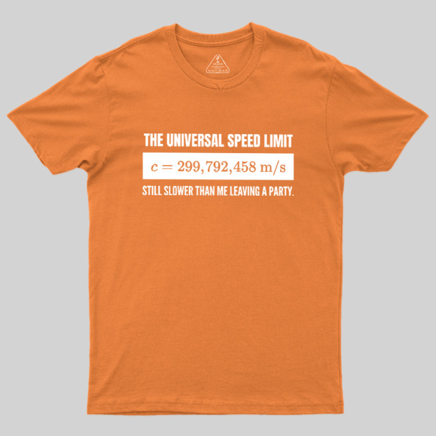 Faster Than the Speed of Light Introvert Geek T-Shirt
