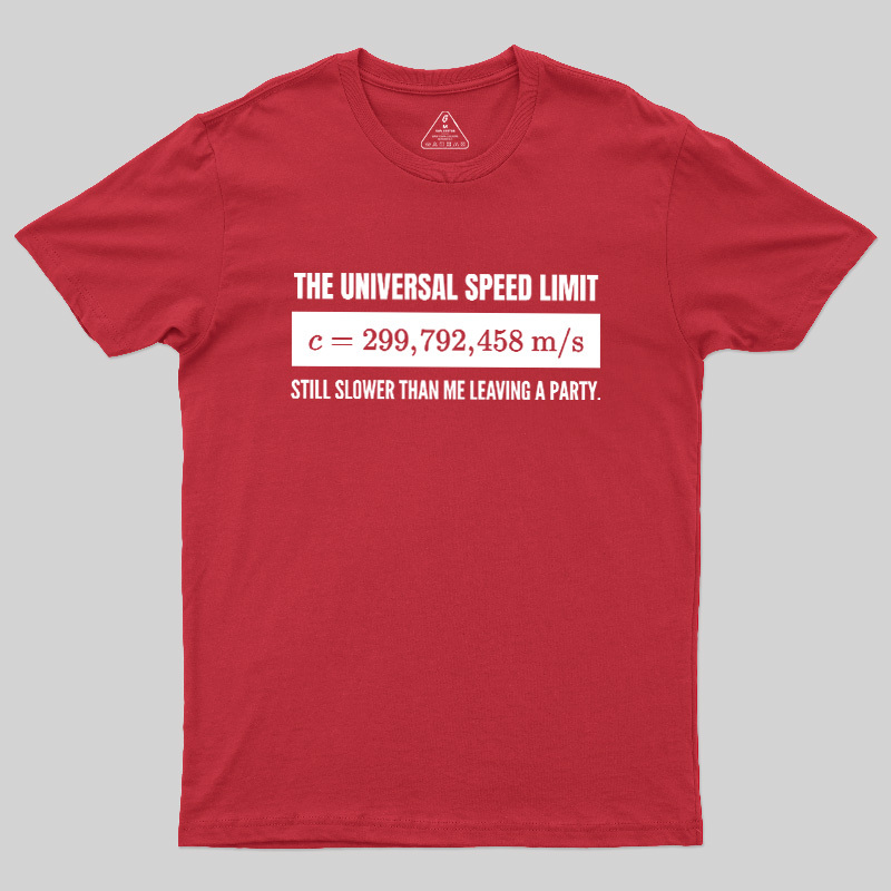 Faster Than the Speed of Light Introvert Geek T-Shirt
