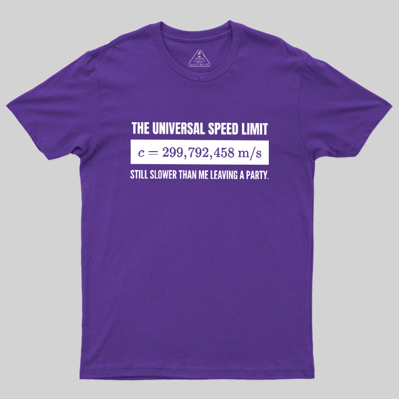 Faster Than the Speed of Light Introvert Geek T-Shirt