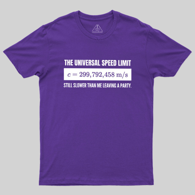 Faster Than the Speed of Light Introvert Geek T-Shirt