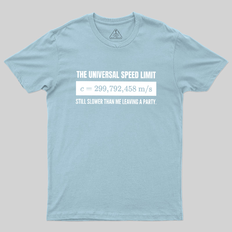 Faster Than the Speed of Light Introvert Geek T-Shirt