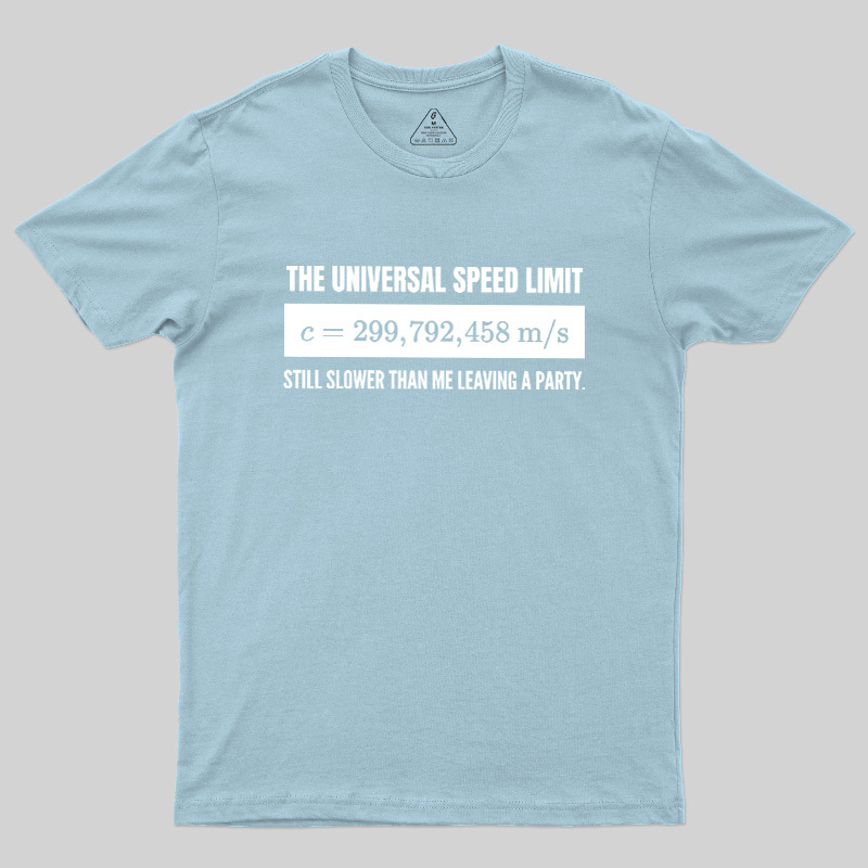Faster Than the Speed of Light Introvert Geek T-Shirt