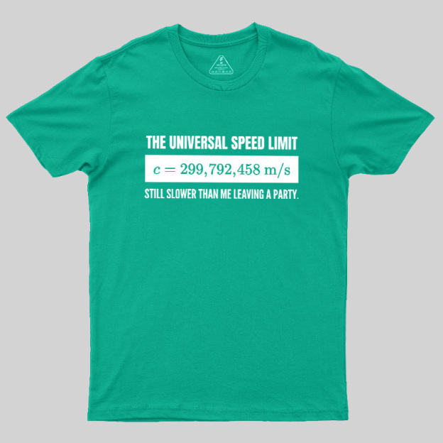 Faster Than the Speed of Light Introvert Geek T-Shirt